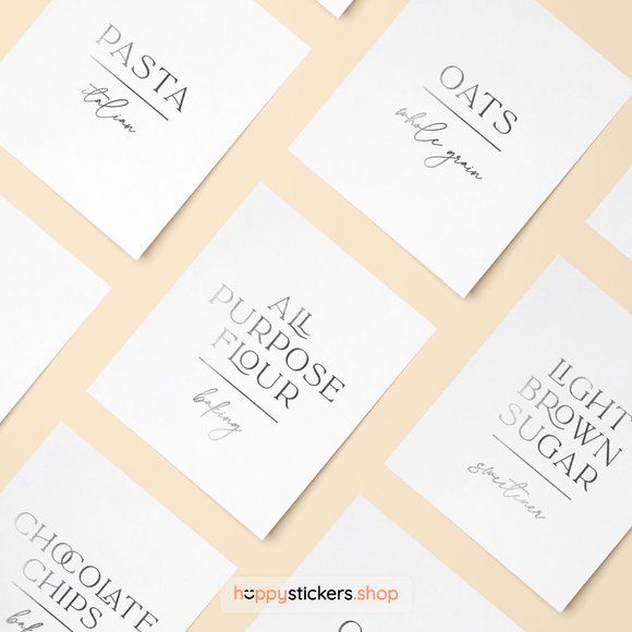 36 Labels • Luxes Minimalist Pantry for Kitchen • Organization Labels For Pantry - Picture 13 of 17